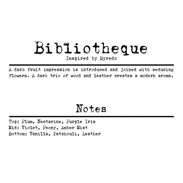 Light 4 Life Scent Strip Bibliotheque (Inspired by Byredo)
