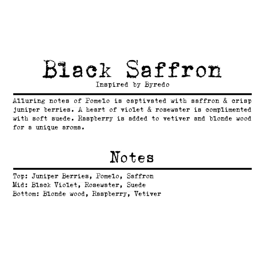 Light 4 Life Scent Strip Black Saffron (Inspired by Byredo)