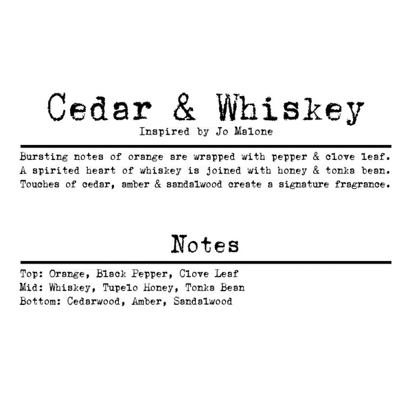 Light 4 Life Scent Strip Cedar & Whiskey (Inspired by Jo Malone)