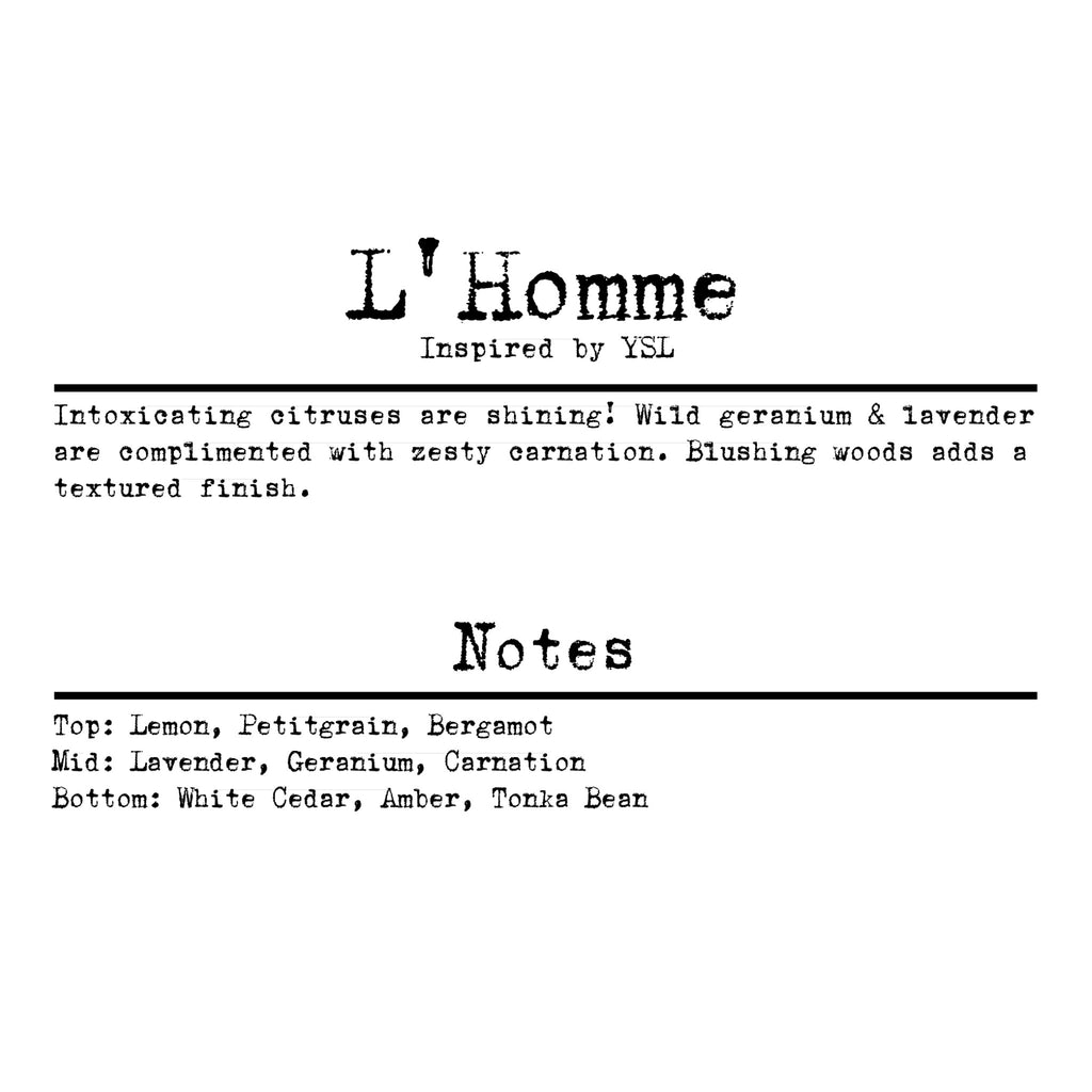 Light 4 Life Scent Strip L'Homme (Inspired by YSL)