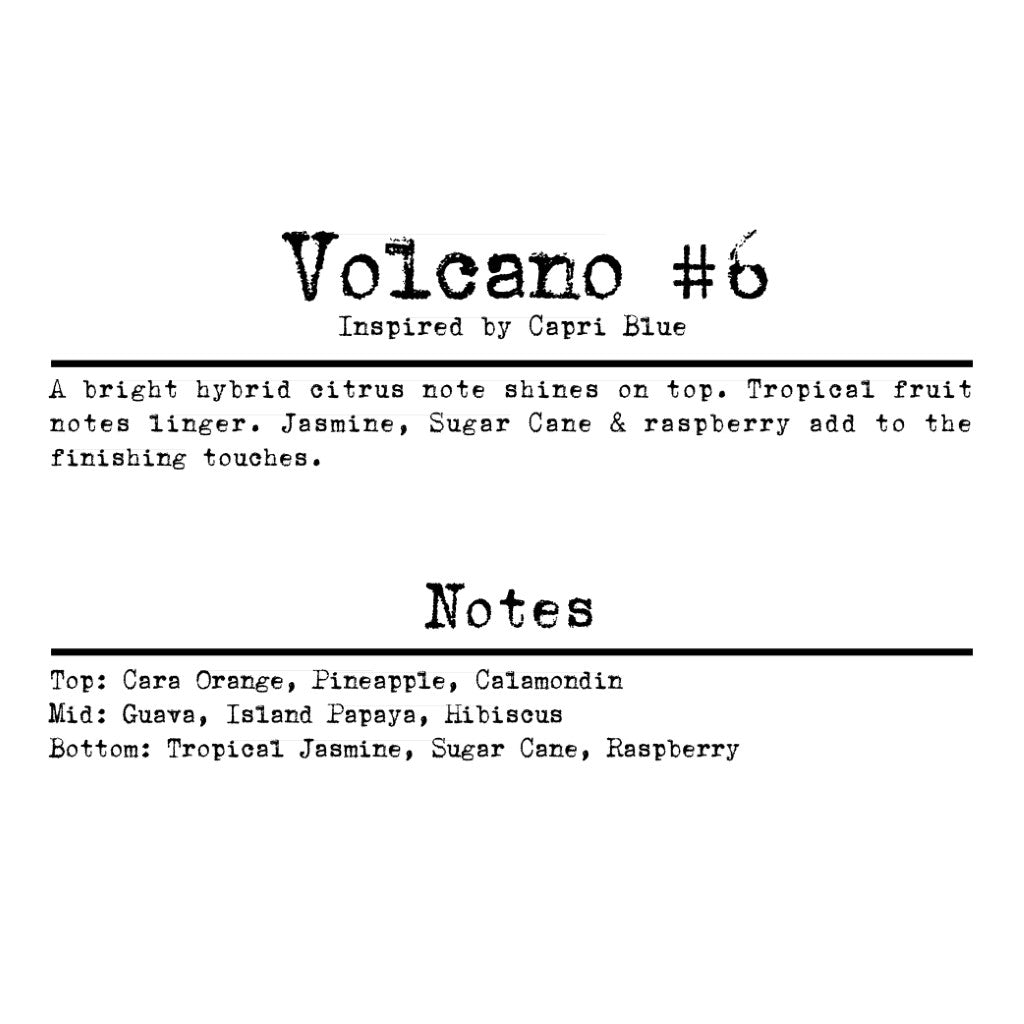 Volcano #6 (our version) Sample Scent Strip – Light 4 Life