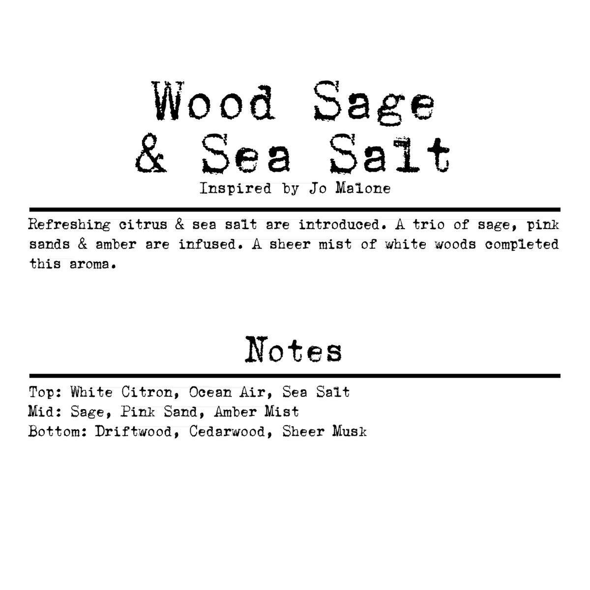 Wood Sage & Sea Salt Home Candle